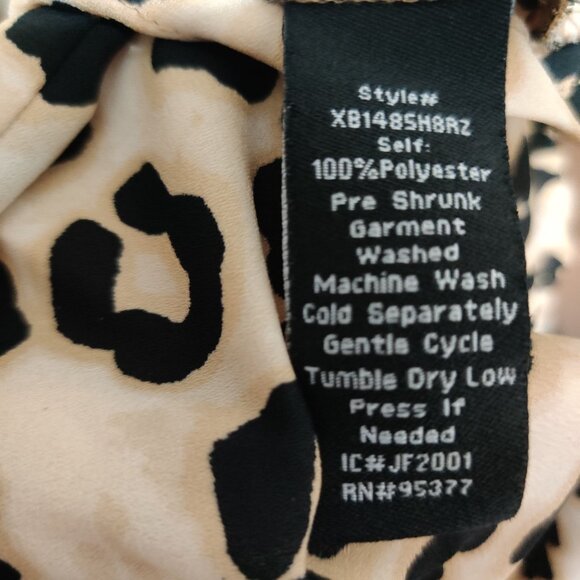 Sanctuary Womens Plus Size Top Blouse Surplice Wrap Leopard Animal Print Sz 1X - Picture 5 of 9